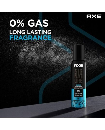 AXE Signature Champion Body Deodorant| Fresh Aqua Fragrance| 72H Odour Protection | 122 ML