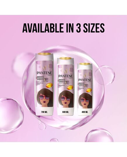 Pantene Pro-V Goodbye Summer Frizz Shampoo with 72H Frizz Control, 400 ml