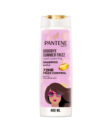 Pantene Pro-V Goodbye Summer Frizz Shampoo with 72H Frizz Control, 400 ml