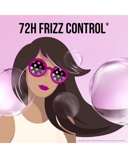 Pantene Pro-V Goodbye Summer Frizz Shampoo with 72H Frizz Control, 400 ml