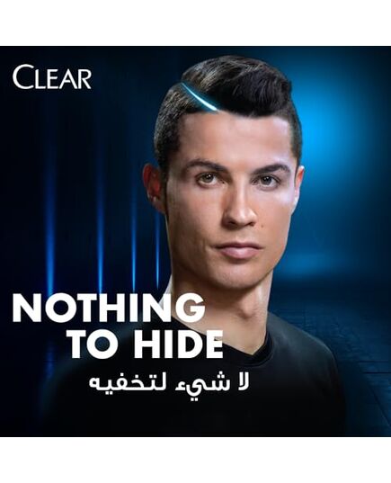 CLEAR MEN Complete Care 3in1 Shampoo, For Hair, Face & Body With Activated Charcoal, for 100% dandruff free hair and moisturized skin, 900ml