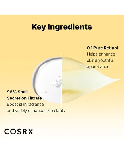 COSRX Glass Skin Starter Set, Advanced Snail 96 Mucin Power Essence (1.69 fl.oz*2) & Retinol 0.1 Cream Mini (0.1 oz), Daily Hydrating & Firming Skincare Kit for Beginners, Gift Set, Korean Skincare