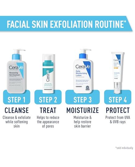 CeraVe Renewing Salicylic Acid Cleanser, Formulated With Hyaluronic Acid, Niacinamide, & Ceramides, Gentle BHA Exfoliating Face Wash Smooths & Softens Skin, Non Comedogenic & Fragrance Free, 8 Ounce