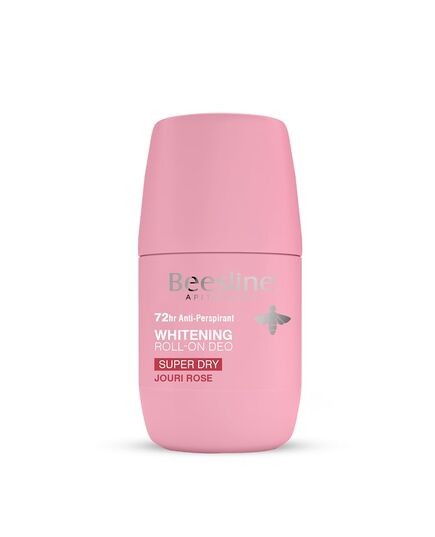Beesline Whitening Roll On Deodorant - Super Dry Jouri Rose 72h Protection (1+1) Promo Pack - 50 ml