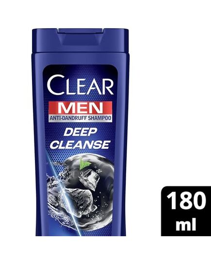 CLEAR Men Anti-dandruff Shampoo Deep Cleanse, 10x Deep Scalp Cleansing with Ultra Performance Formula, 180ML