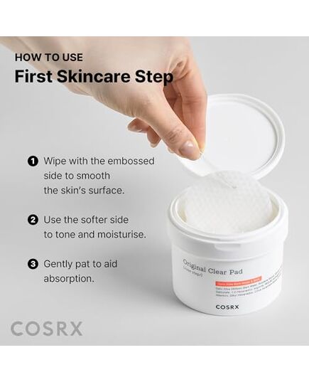 COSRX BHA Toner Pads, 70 Sheets, Exfoliating Pads for Dead Skin & Blackheads, Minimize Pores, Prevent Breakouts, Improve Skin Texture, Korean Skin Care