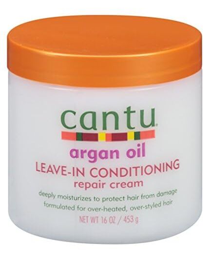 Cantu Argan Oil Leave-In Conditioning Repair Cream 16oz (2 Pack)