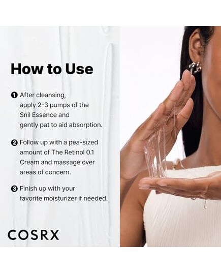 COSRX Glass Skin Starter Set, Advanced Snail 96 Mucin Power Essence (1.69 fl.oz*2) & Retinol 0.1 Cream Mini (0.1 oz), Daily Hydrating & Firming Skincare Kit for Beginners, Gift Set, Korean Skincare