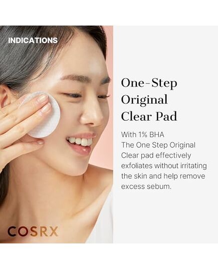 COSRX BHA Toner Pads, 70 Sheets, Exfoliating Pads for Dead Skin & Blackheads, Minimize Pores, Prevent Breakouts, Improve Skin Texture, Korean Skin Care