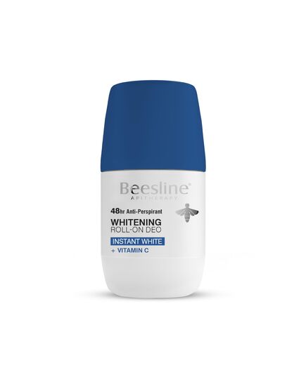 Beesline Whitening Roll-On Deo - Instant White Vitamin C, White Sapphire 48h Protection - 50 ml