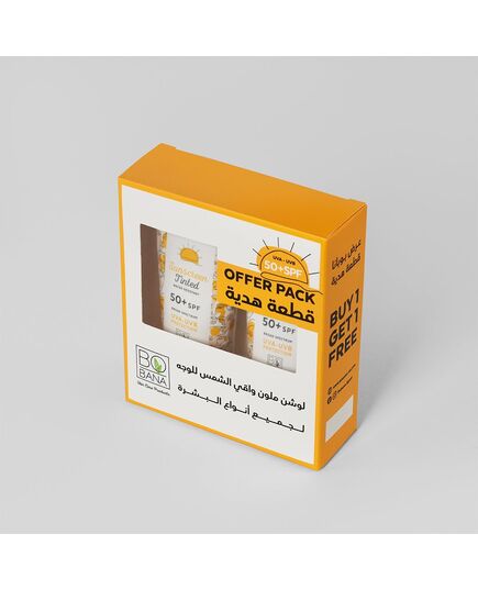 Bobana Sunscreen Lotion Tinted 60 Ml (1+1) Free