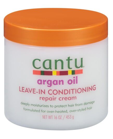 Cantu Argan Oil Leave-In Conditioning Repair Cream 16oz (2 Pack)