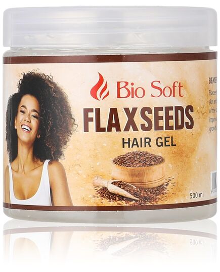 Bio Soft - Flaxseeds - Hair Gel - For Natural Curls, Coils And Waves - 500ml
