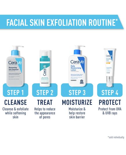 CeraVe Renewing Salicylic Acid Cleanser, Formulated With Hyaluronic Acid, Niacinamide, & Ceramides, Gentle BHA Exfoliating Face Wash Smooths & Softens Skin, Non Comedogenic & Fragrance Free, 8 Ounce