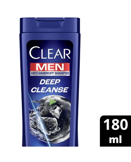 CLEAR Men Anti-dandruff Shampoo Deep Cleanse, 10x Deep Scalp Cleansing with Ultra Performance Formula, 180ML