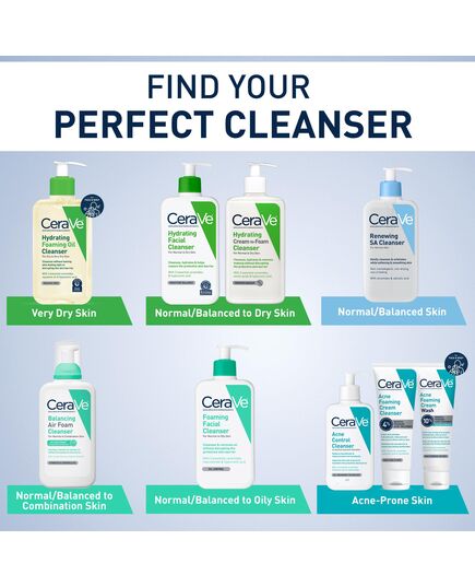 CeraVe Renewing Salicylic Acid Cleanser, Formulated With Hyaluronic Acid, Niacinamide, & Ceramides, Gentle BHA Exfoliating Face Wash Smooths & Softens Skin, Non Comedogenic & Fragrance Free, 8 Ounce