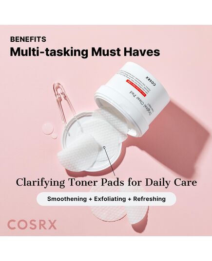 COSRX BHA Toner Pads, 70 Sheets, Exfoliating Pads for Dead Skin & Blackheads, Minimize Pores, Prevent Breakouts, Improve Skin Texture, Korean Skin Care