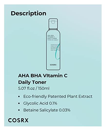 Cosrx Refresh Aha Bha Vitamin C Daily Toner_150 Ml 150 Ml