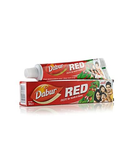 Dabur Red Herbal Toothpaste 100g Herbal Formulation Infused with Ayurvedic Herbs for Naturally Healthy Teeth and Gum