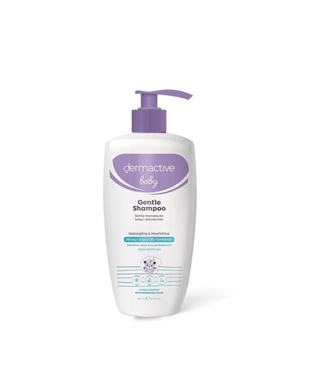 DERMACTIVE Baby Gentle Shampoo – 250ml | Tear-Free Formula, Softens & Nourishes, Daily Care for Delicate Hair & Scalp