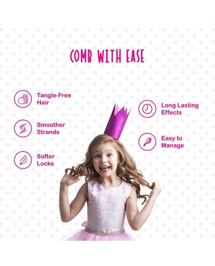 Dabur Amla Nourishing Kids Detangler (200mL) | Easy Combing Making Hair Soft and Smooth | No Sulfates, No Parabens