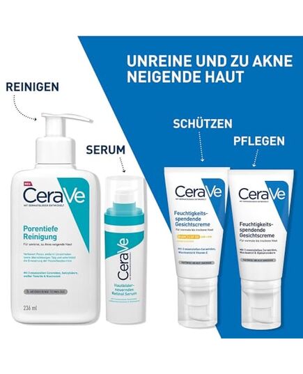 CeraVe Resurfacing Retinol Serum with Ceramides & Niacinamide for Blemish-Prone Skin 30ml