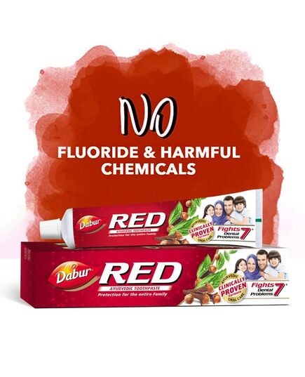 Dabur Red Ayurvedic Toothpaste for Teeth & Gums, 100 gm