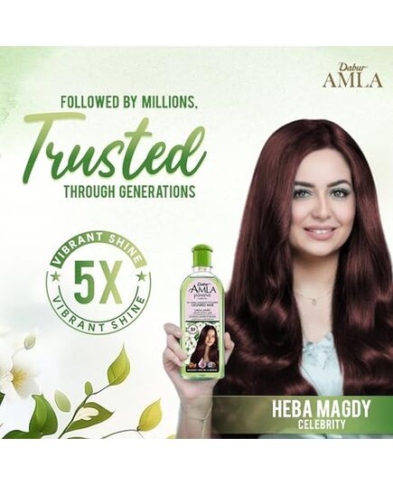 Dabur Amla Jasmine Hair Oil | For Strong, Nourished & Beautiful Shining Colored - 300ml