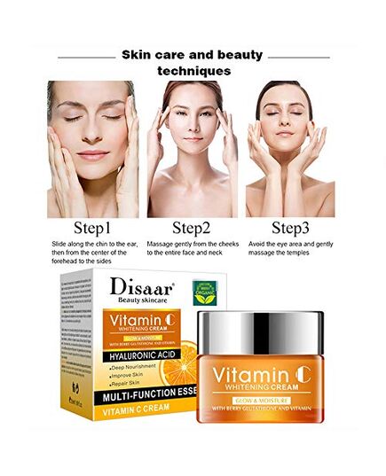 DISAAR Beauty Disaar face care vitamin c hyaluronic acid whitening cream 50ml