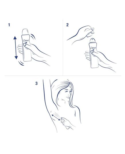 Dove Antiperspirant Spray with Floral Scent for Women - 250 ml