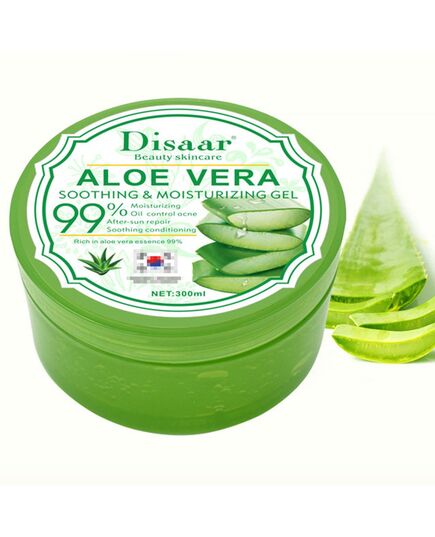 DISAAR BEAUTY Aloe Vera Anti-Acne Gel Cream Mass Sleep-Free Wash Moisturizing Oil, 300ml