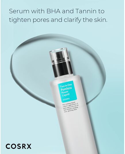 Cosrx Two In One Poreless Power Liquid With Bha 3.38Fl.Oz | Facial Moisturiser To Tighten Pores And Exfoliate Skin For Smooth And Clear Skin | For All Skin Types | No Animal Testing…