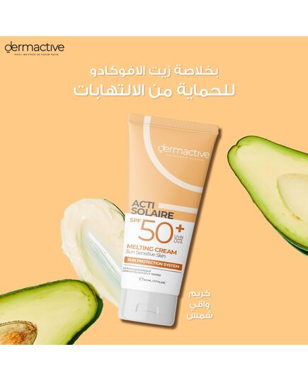 DERMACTIVE Acti-Solaire SPF50+ UVB/UVA Melting Cream – 50ml | High Sun Protection, Lightweight Texture, Moisturizing & Soothing Care, SPF50+