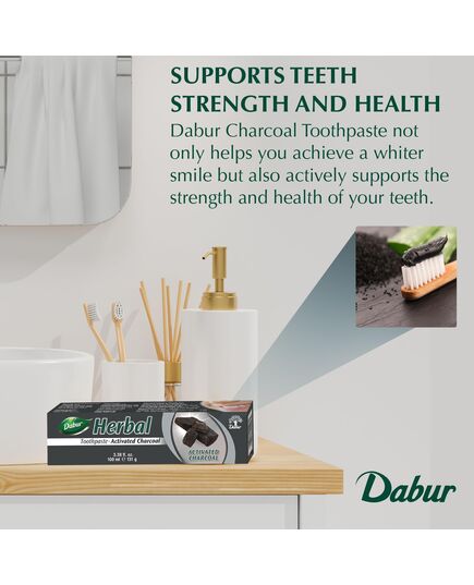 Dabur Herbal Activated Charcoal Toothpaste - Ayurwegian Care Products