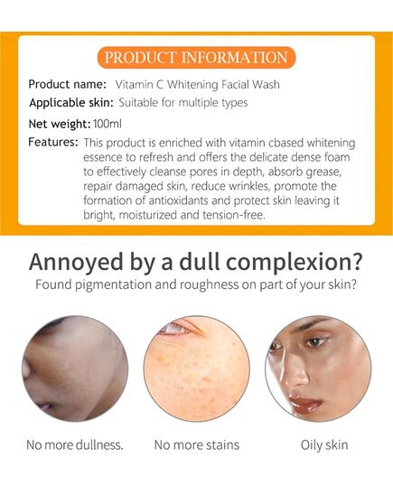 Disaar Vitamin C Whitening Facial Wash 100 ml