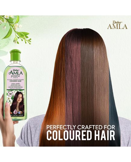 Dabur Amla Jasmine Hair Oil | For Strong, Nourished & Beautiful Shining Colored - 300ml