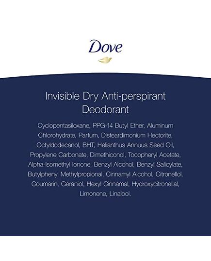 Dove Invisible Dry 48h Anti-Perspirant Deodorant, 250ml