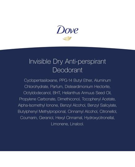 Dove Invisible Dry 48h Anti-Perspirant Deodorant, 250ml