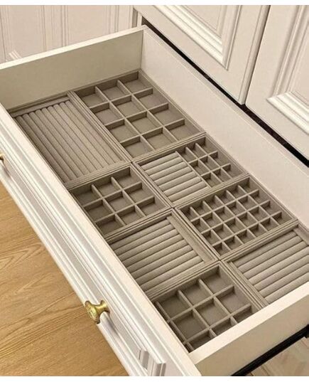 "Four-in-One Velvet Organizer - Tangle Free & Loss-Free Jewelry & Accessories Organiz