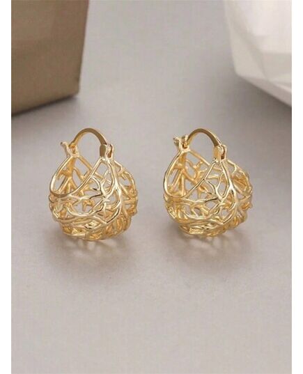 1 Pair Kids Fashion Hoop Earrings For Daily Decoration For Party Jewelry Birthday Gift