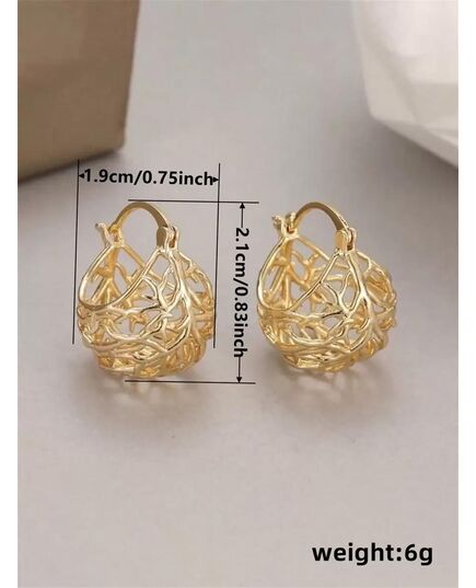 1 Pair Kids Fashion Hoop Earrings For Daily Decoration For Party Jewelry Birthday Gift