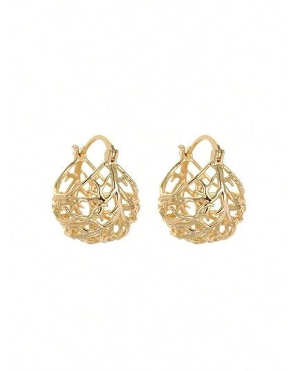 1 Pair Kids Fashion Hoop Earrings For Daily Decoration For Party Jewelry Birthday Gift