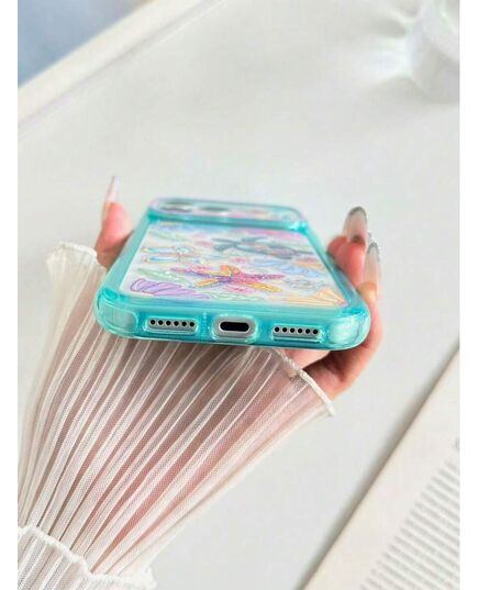 Turtle Painted Hole Minimalist Full Coverage Airbag Anti-Drop Thickened Phone Protective Case Suitable For Ip 17 Ip 17pro Ip 17promax IP16/11/16pro/16plus/16promax/16e/15Promax/13/14/12/XS/XRip15PROMA