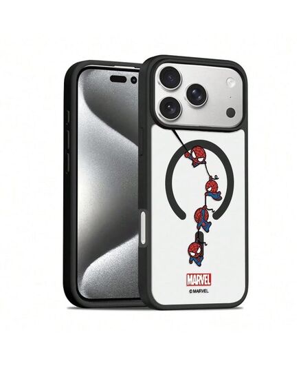 Miniso Marvel Spider-Man Cartoon Highly Attractive Magnetic MagSafe Protective Case Compatible With IPhone 17/17 Pro Max/18 Pro/18 Pro Max/16/17 Pro/15/14/16 Plus/17 Air/13/15 Pro/12/15 Plus Anti-Drop