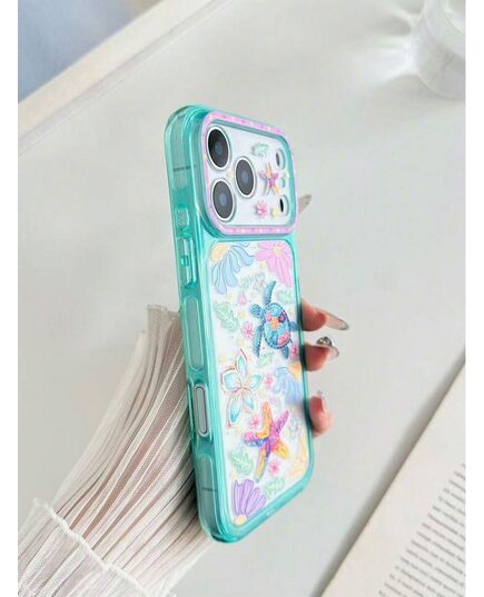 Turtle Painted Hole Minimalist Full Coverage Airbag Anti-Drop Thickened Phone Protective Case Suitable For Ip 17 Ip 17pro Ip 17promax IP16/11/16pro/16plus/16promax/16e/15Promax/13/14/12/XS/XRip15PROMA