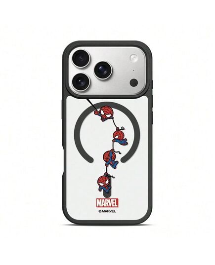 Miniso Marvel Spider-Man Cartoon Highly Attractive Magnetic MagSafe Protective Case Compatible With IPhone 17/17 Pro Max/18 Pro/18 Pro Max/16/17 Pro/15/14/16 Plus/17 Air/13/15 Pro/12/15 Plus Anti-Drop