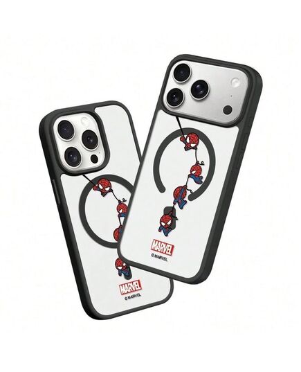 Miniso Marvel Spider-Man Cartoon Highly Attractive Magnetic MagSafe Protective Case Compatible With IPhone 17/17 Pro Max/18 Pro/18 Pro Max/16/17 Pro/15/14/16 Plus/17 Air/13/15 Pro/12/15 Plus Anti-Drop