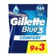 Gillette Blue 3 Disposable Razors with Comfort Gel for Men - 8 Pieces