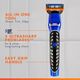 Gillette Styler, 1 Beard Trimmer for Men with 1 ProGlide Razor Blade Refill, 1 Battery, 3 Comb Attachments, Waterproof