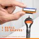 Gillette Fusion5 Men's Razor Handle + 2 Blade Refills
